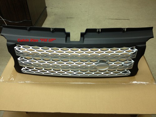 MIT BLACK FRONT & SILVER MESH GRILLE FOR RANGE ROVER L320 SPORT MODEL 2006-2009 - Picture 2 of 5
