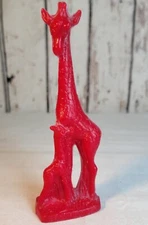 Mold-A-Rama ~ Brookfield Zoo ~ Red Giraffe with Baby Giraffe! 7"