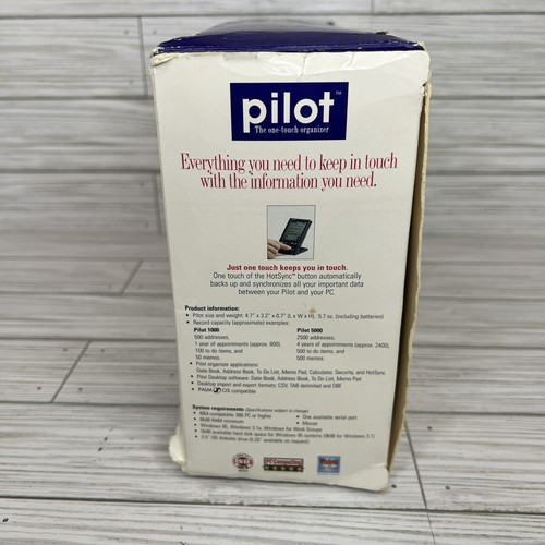 US Robotics Palm Pilot 5000 1ère génération avec boîte, stylet, station d'accueil et plus FONCTIONNE - Photo 15 sur 16