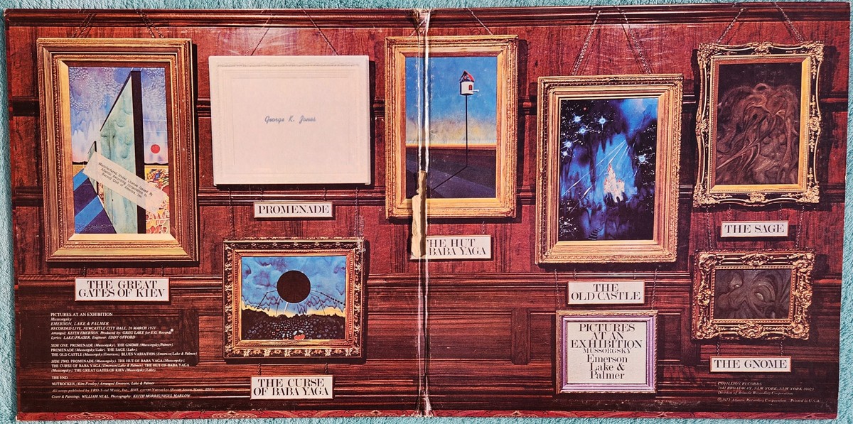 Emerson, Lake & Palmer Pictures At An Exhibition Gatefold LP 1972