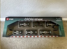 Burago Mercedes AMG Petronas Formula 1 F1 1:43 Scale Die Cast Metal 6 Cars Set