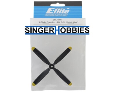 E-Flite EFL-1091 4-Blade Propeller: UMX P-51 ''Detroit Miss'' HH