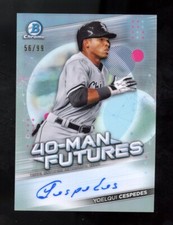 2021 Bowman Chrome 40-MAN FUTURES /99 YOELQUI CESPEDES Auto #FMFA-YC