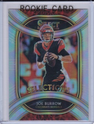joe burrow rare rookie card Space Nebula Design