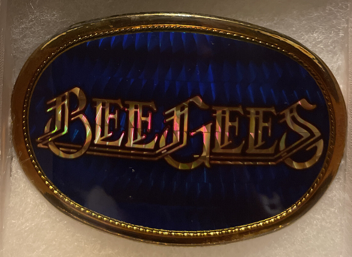 BEE GEES 1977 VINTAGE PACIFICA COLLECTIBLE PRISM BELT BUCKLE  display picture 1