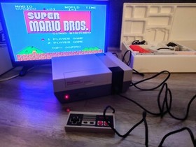 1989 oval seal Action Set complete in box original Nintendo NES Near Mint