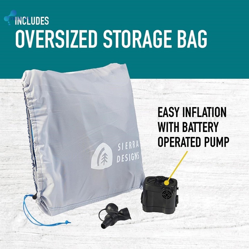 Sierra Designs Queen & Single Camping Air Bed Mattress for Car Camping