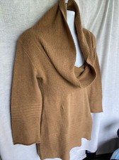 Alyn Paige Sweater Dress Turtle Neck Womens Size Large Golden Orange