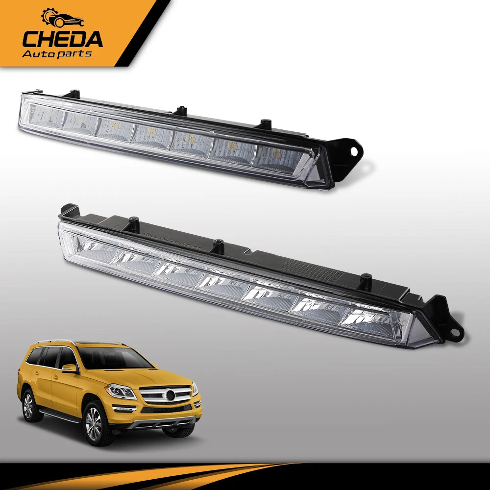 Fit For Mercedes-Benz X164 GL350 GL450 GL550 X166 LED Daytime Running Fog Lights