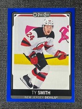 2021-22 OPC O-Pee-Chee Blue Border Ty Smith #359 New Jersey Devils