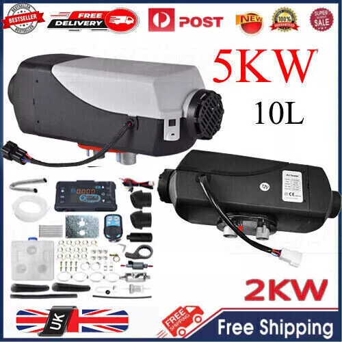 LCD Diesel Air Heater 12V 10L Caravan Camper Van Motorhome 2KW 5KW Night Parking
