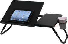 Large Format Laptop Tray - 27 Inches Wide, 13.75 Inches Deep, 2 Sections, Smooth