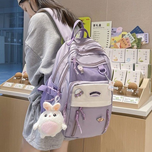 Women Backpack College Style Schoolbag Teenage Girls Travel Backpack Bookbag