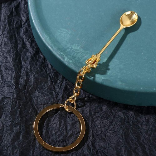 Handmade Craft Jewelry Gift Trinkets Spoon Keychain Metal Key Chain Key Ring - Picture 8 of 15
