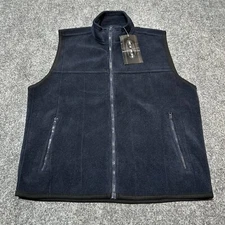 NEW Ziza Vest Womens 20 Blue Full Zip Fleece Pockets Outdoor Casual