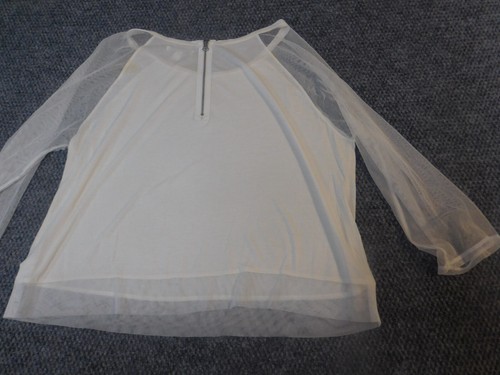 American Eagle Womens Blouse Large White Pullover - Picture 9 of 14