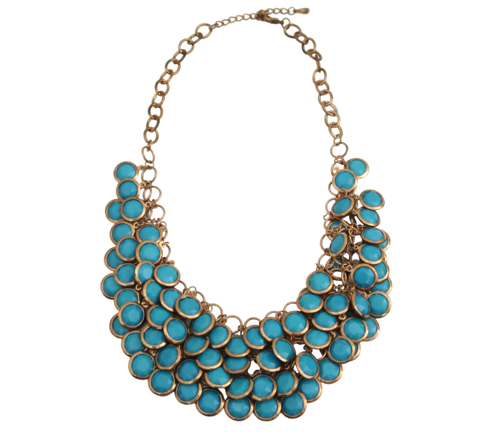 Layered discs statement necklace - image 1