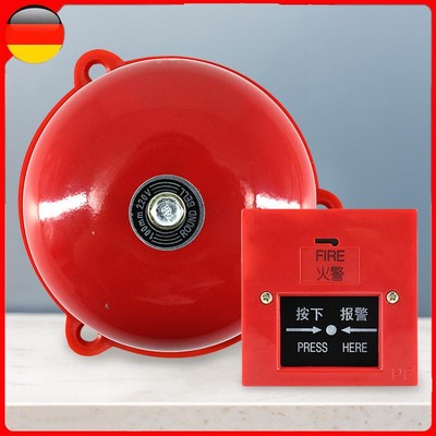 4 Inch Manual Call Point Fire Alarm Resettable Schools Fire Alarm AC 220V 100db
