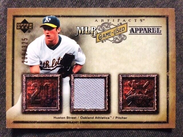 2006 Upper Deck MLB Artifacts Huston Street Game Used Worn Jersey Card /325 Rare