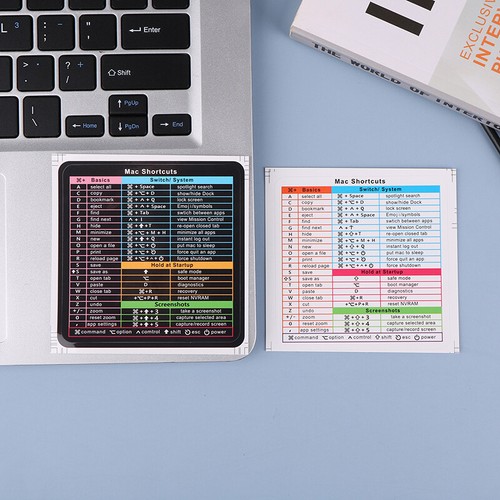 2Pcs Reference Keyboard Shortcut Sticker Adhesive For Windows Laptop Sticker WY8 - Picture 9 of 14