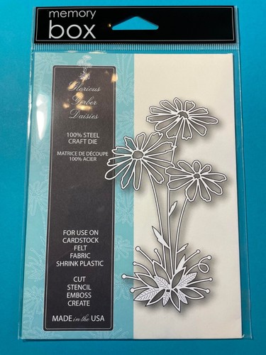 Memory Box Die 98904 Glorious Gerber Daises - Picture 1 of 3