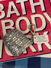 Bath  Body Works Herringbone Gemstones Keychain Pocket Back Holder Key Chain