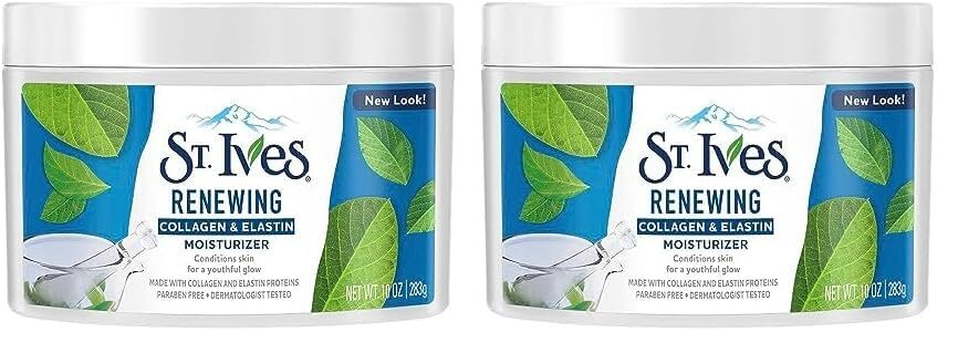 St. Ives Face Moisturizer Cream, Collagen and Elastin, Renewing Facial for Free,