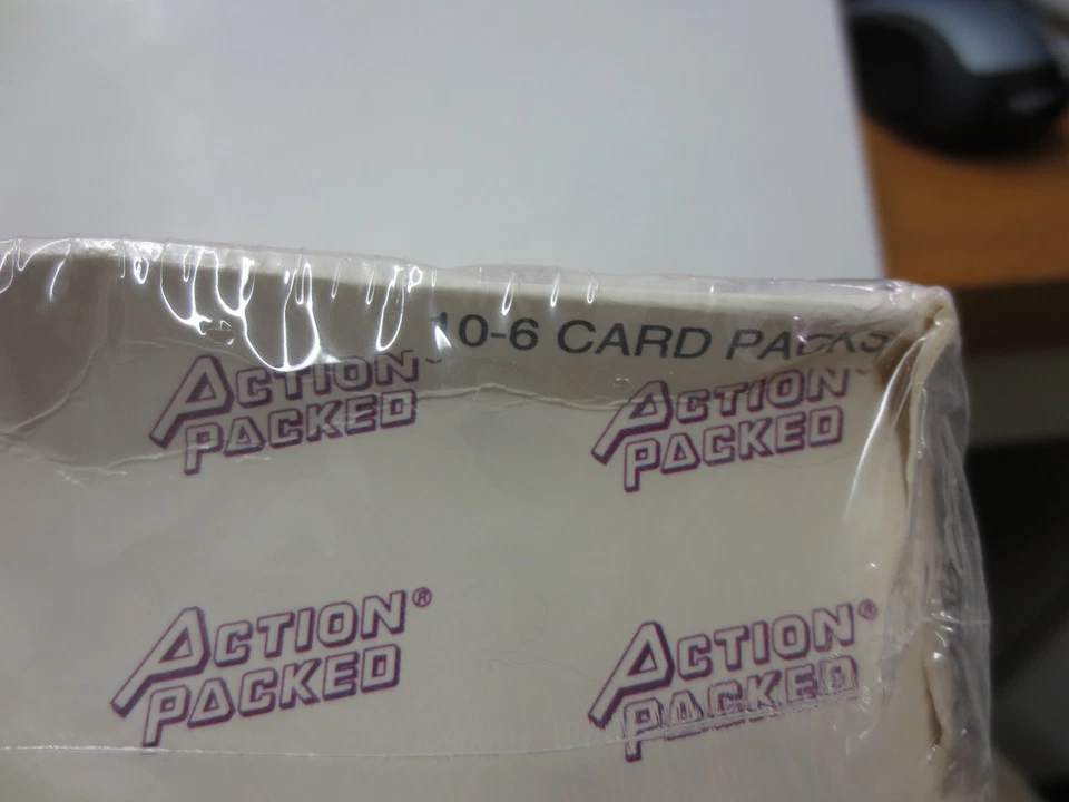 1995 Action Packed WWF Unopened Box (10) 6-Card Packs + Lawrence Taylor WWF RC - Image 3 of 4