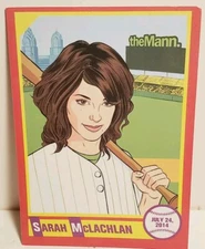 SARAH McLACHLAN 2014 TOUR MANN MUSIC CENTER PHILADELPHIA BASEBALL TRADING CARD