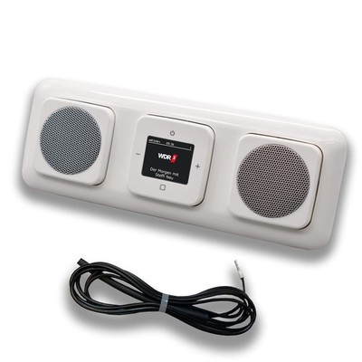Busch Jäger DAB UP Radio 8215U-101 ReflexSi alpin 2xLautspr. 0,9m Wurfant
