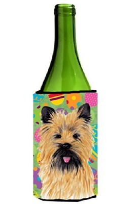 Caroline's Treasures SC9455LITERK Cairn Terrier Easter Eggtravaganza Wine Bottle