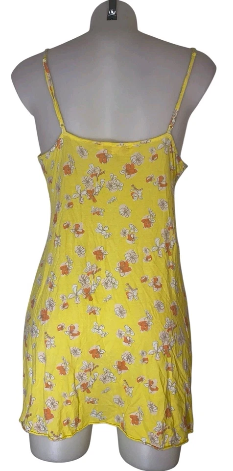 Vestido Babydoll Coqueta De Colección Y2k Victoria’s Secret Talla L Para Mujer Amarillo Floral Foto 2 de 3