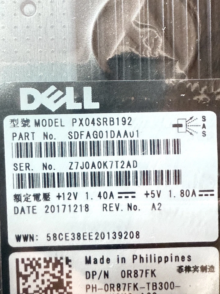 R87FK PX04SRB192 Dell 1.92TB SSD RI SAS 12GBPS 512N 2.5-inch brand new sealed - Image 3 of 4