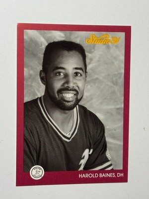 1991 LEAF STUDIO PREVIEW BASEBALL No.8 HAROLD BAINES -                      L955