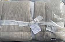 Pottery Barn European Flax Linen Waffle Comforter Dark Flax - King/Cal - New