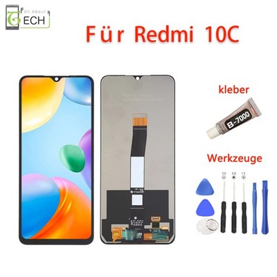 Für Xiaomi Redmi 10C LCD Display (220333QAG) Touch Screen Bildschirm Schwarz