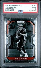 2020 Panini Prizm #307 Joe Burrow Variation PSA 9