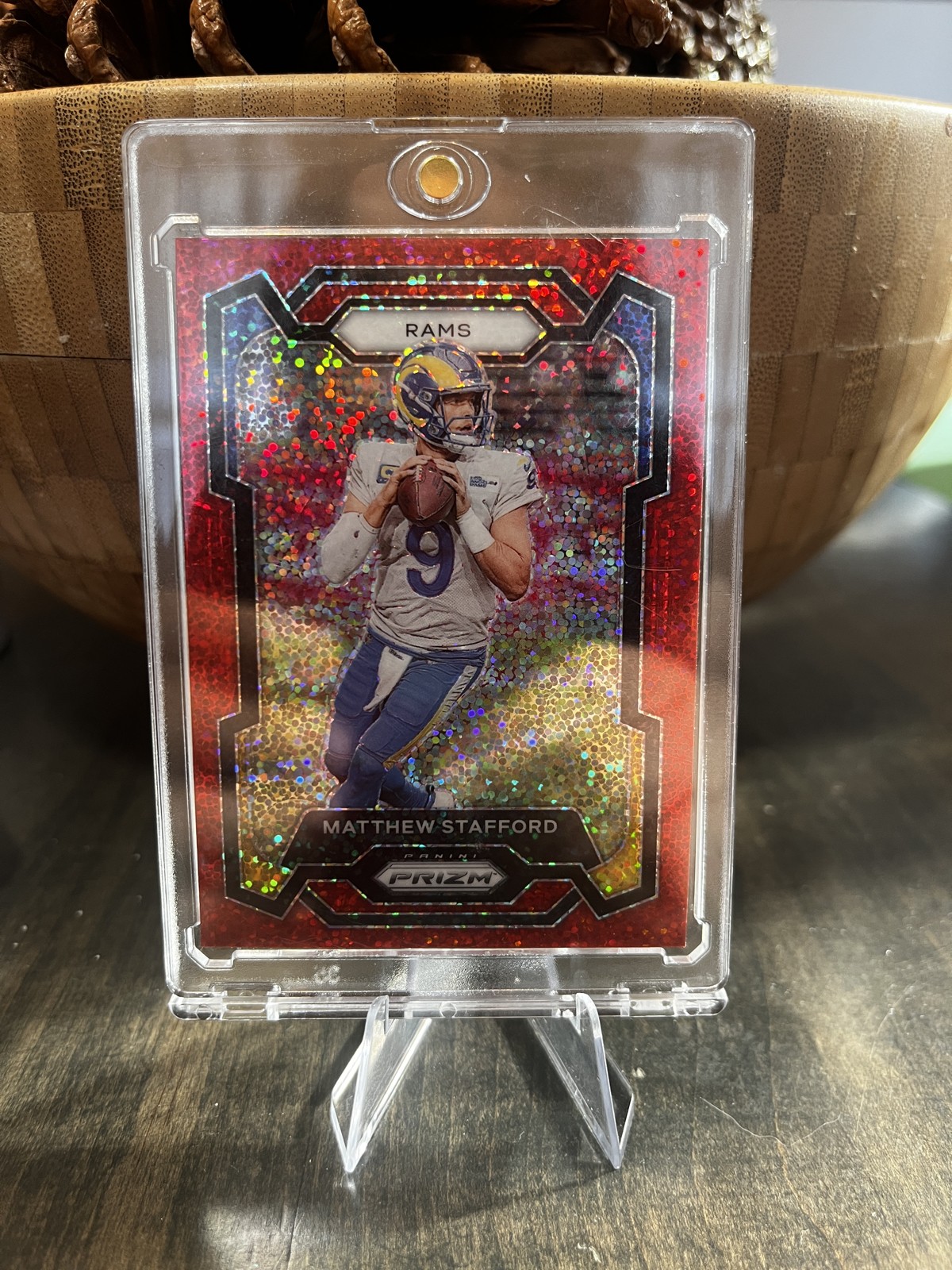 2023 Panini Prizm - Matthew Stafford #169 Red Sparkle Prizm