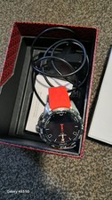 Tissot T-Touch Connect Solar Titanium Compass Watch Red Silicone Strap Boxed
