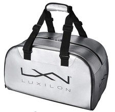 Luxilon LXN Tennis Duffle Bag Silver and Black