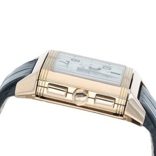 Jaeger LeCoultre Reverso 18k Rose Gold Silver Dial 35x41mm Automatic Q7012620 5