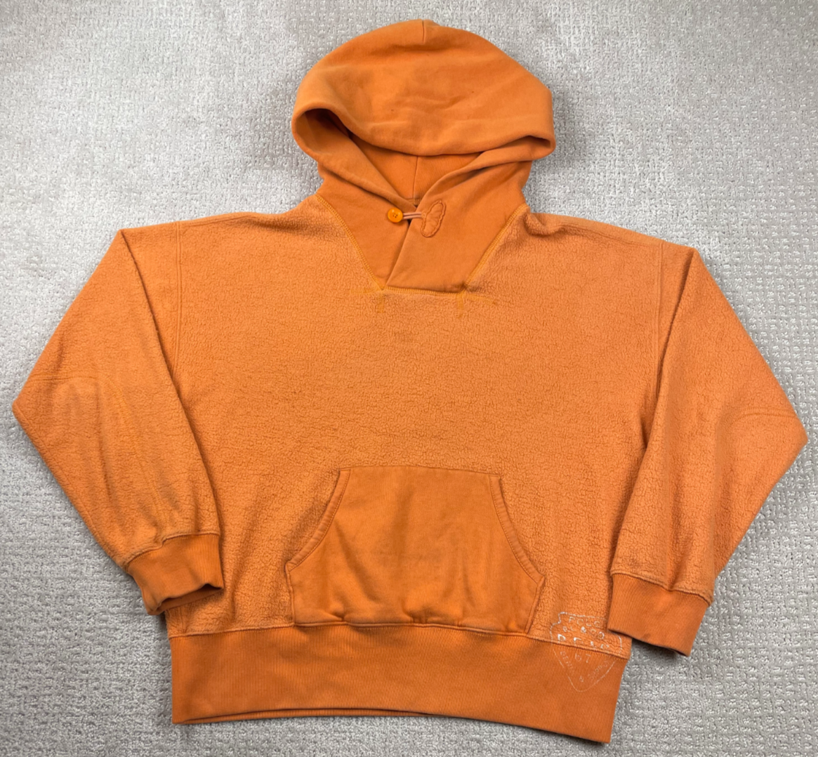 Denim Supply Ralph Lauren Hoodie Mens Large Orange Inside Out PRLC RRL Vintage