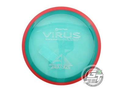 NEW Axiom Discs Proton Virus 159g Green Red Rim Distance Driver Golf Disc
