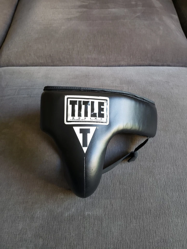 Vintage TITLE Boxing Groin Protector Boxing Black Size Small - VERY MINOR USE! - Image 2 of 4