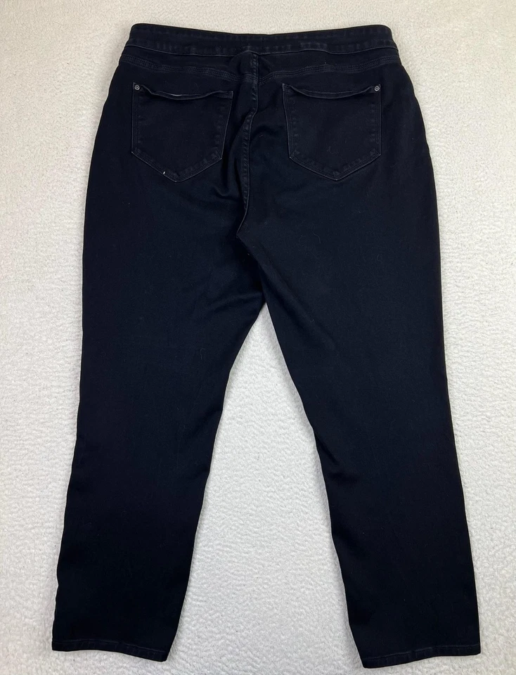 NYDJ Legging Jeans Womens 18W Black Lift Tuck Technology Stretch Pants USA - Image 2 of 4