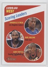 2000-01 Topps Heritage Shaquille O'Neal Karl Malone Gary Payton #146 HOF g2x