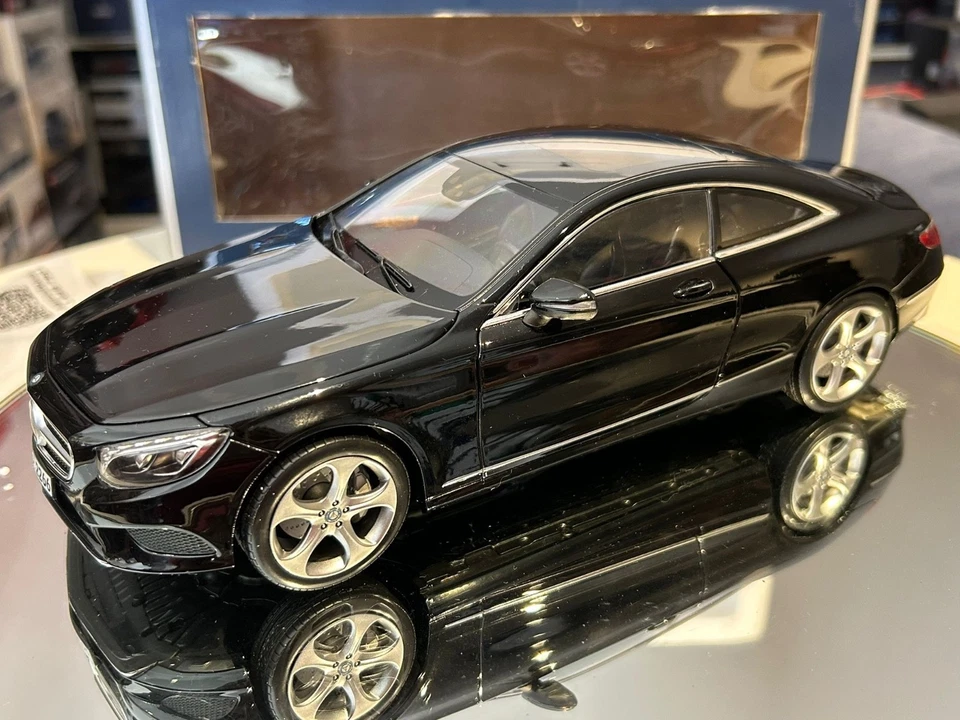 Norev 1/18 Mercedes S-Class Coupé C217 2014 Black Metallic GORGEOUS MINT Boxed - Immagine 2 di 4