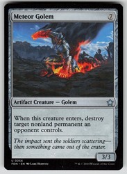 Meteor Golem #256 Foundations Magic: The Gathering