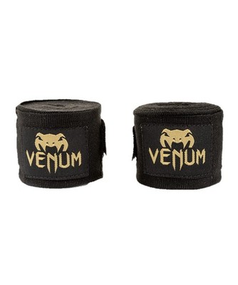 Boxbandagen Venum Kontact 4,5m Herren Schwarz/Gold Sportbandagen