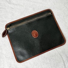Borsa da viaggio vintage Trussardi in pelle Made in Italy